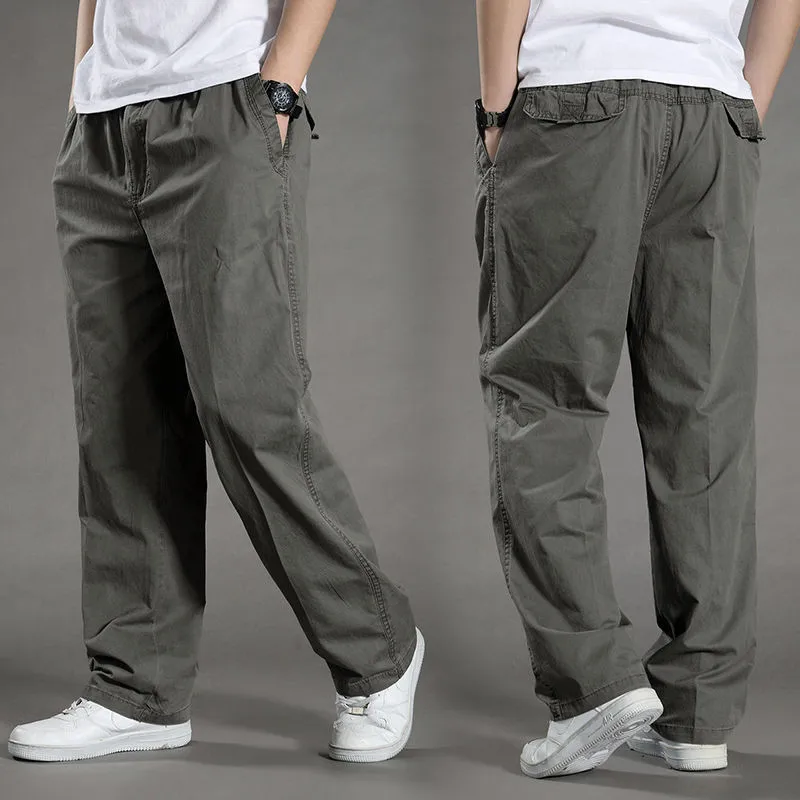 H716a8900a6d04fc3bf8d96c9bc9f5250c.webp Men's Cargo Pants Summer Spring Cotton Work Wear New In Large Size 6XL Casual Climbing Joggers Sweatpants Hombre Autumn Trousers - Image 1